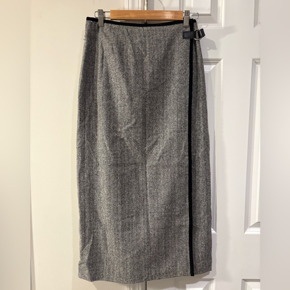 Talbots Vintage Made in USA Wool Long Wrap Skirt - Picture 2 of 8